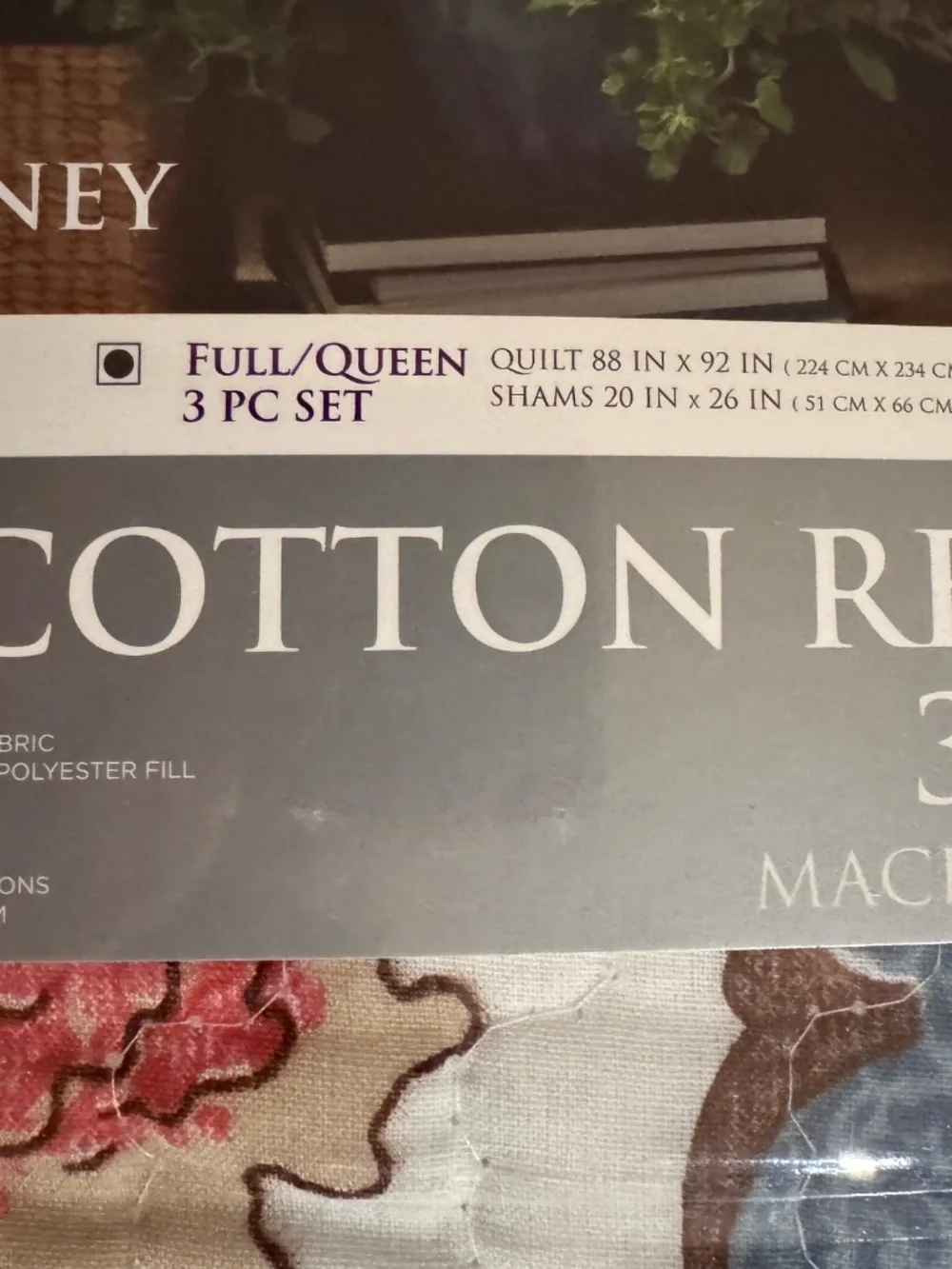 100% cotton queen quilt